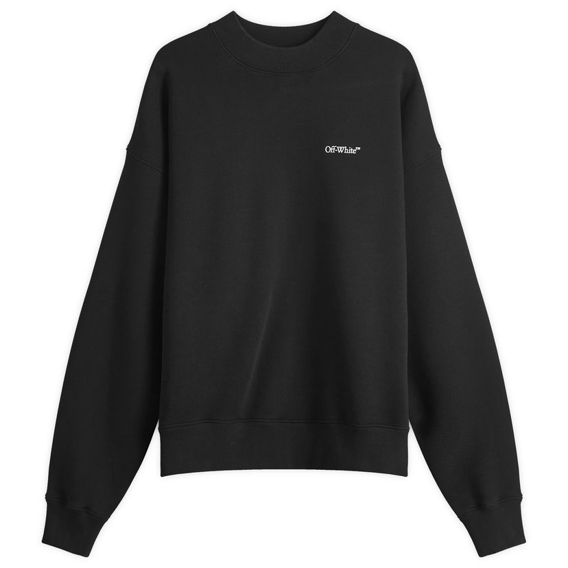 Pulover Off-White Windy Arrow Skate Crew Sweat Črna | OMBA054F24FLE0021001