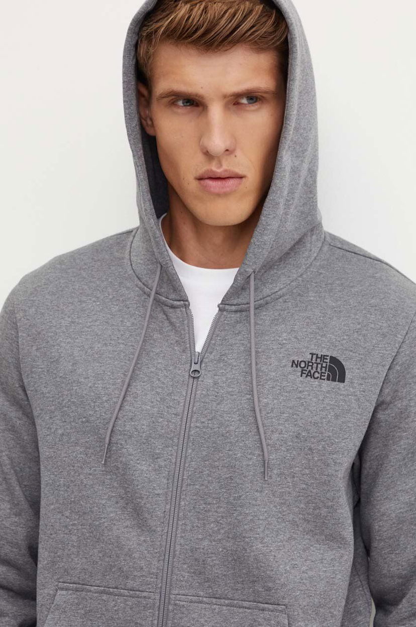 Pulover The North Face Simple Dome Full Zip Hoodie Siva | NF0A89FDDYY1