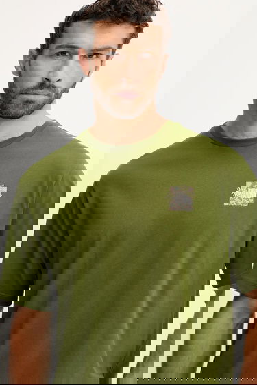 Majica The North Face Connected Relaxed Graphic T-shirt Zelena | NF0A8EGWBRI1, 3