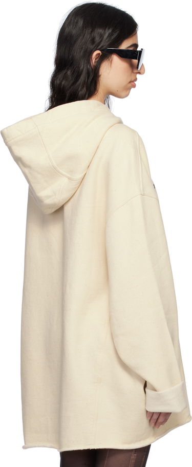 Pulover Rick Owens Rick Owens DRKSHDW Hollywood Peter Hoodie Bež | DS01E3231 FNEP5P, 2