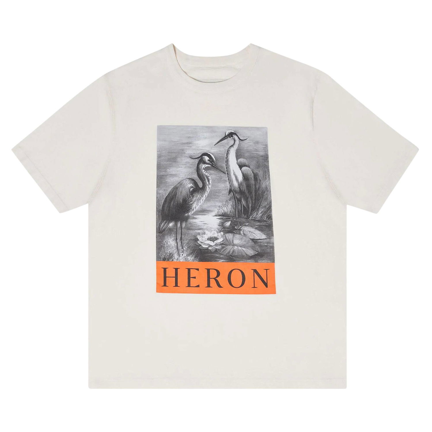 Majica HERON PRESTON Graphic Print T-Shirt Bela | HMAA032C99JER0030110, 1