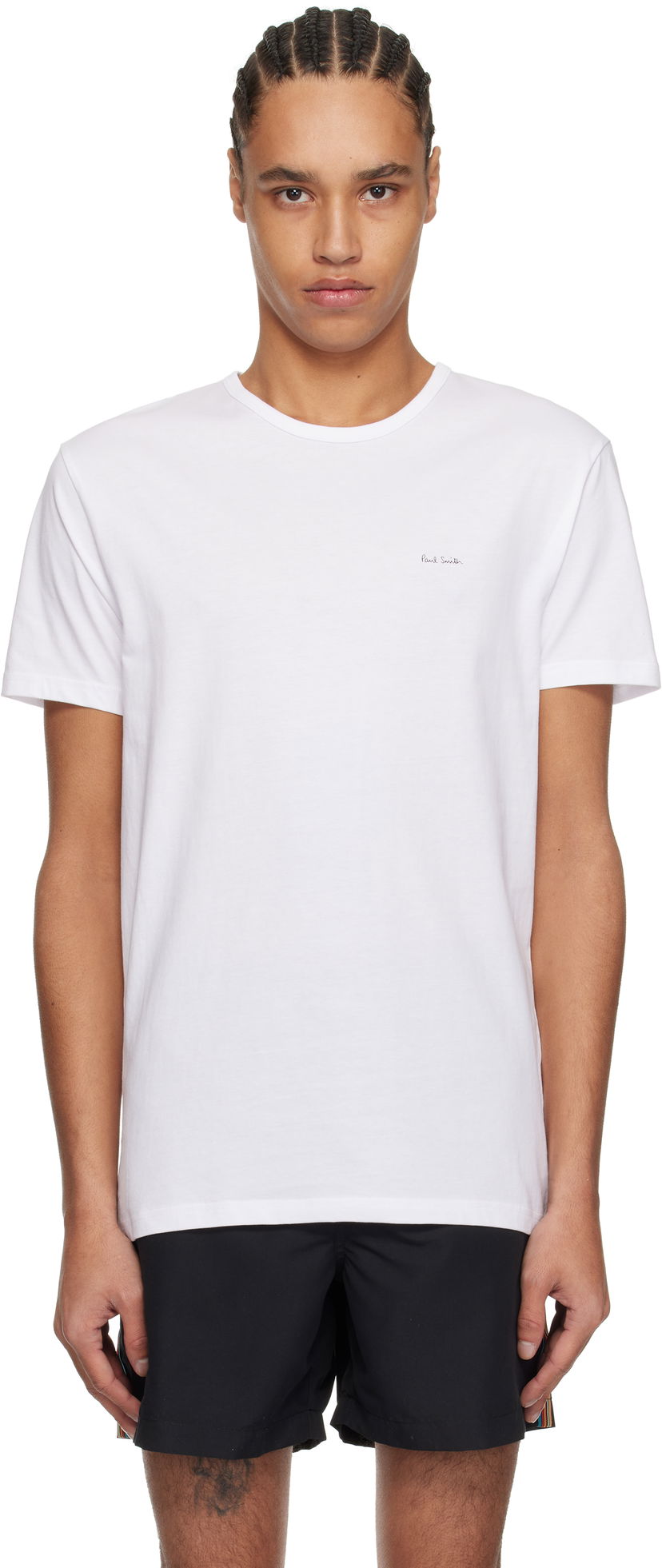 Majica Paul Smith Paul Smith Organic Cotton Logo Lounge T-Shirt Bela | M1A-389-M3PK-01