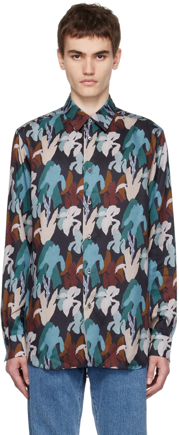 Srajce Paul Smith Paul Smith Floral Print Shirt Večbarvna | M1R-901U-L02070