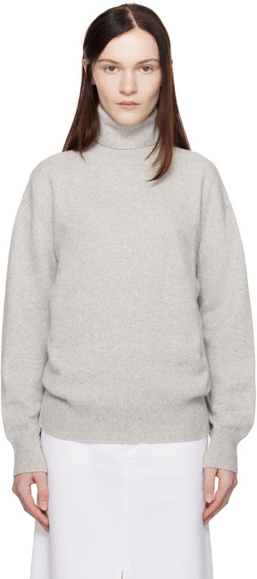 Pleteni pulover A.P.C. Women's Turtleneck Sweater Siva | WSAAX-F23347, 0