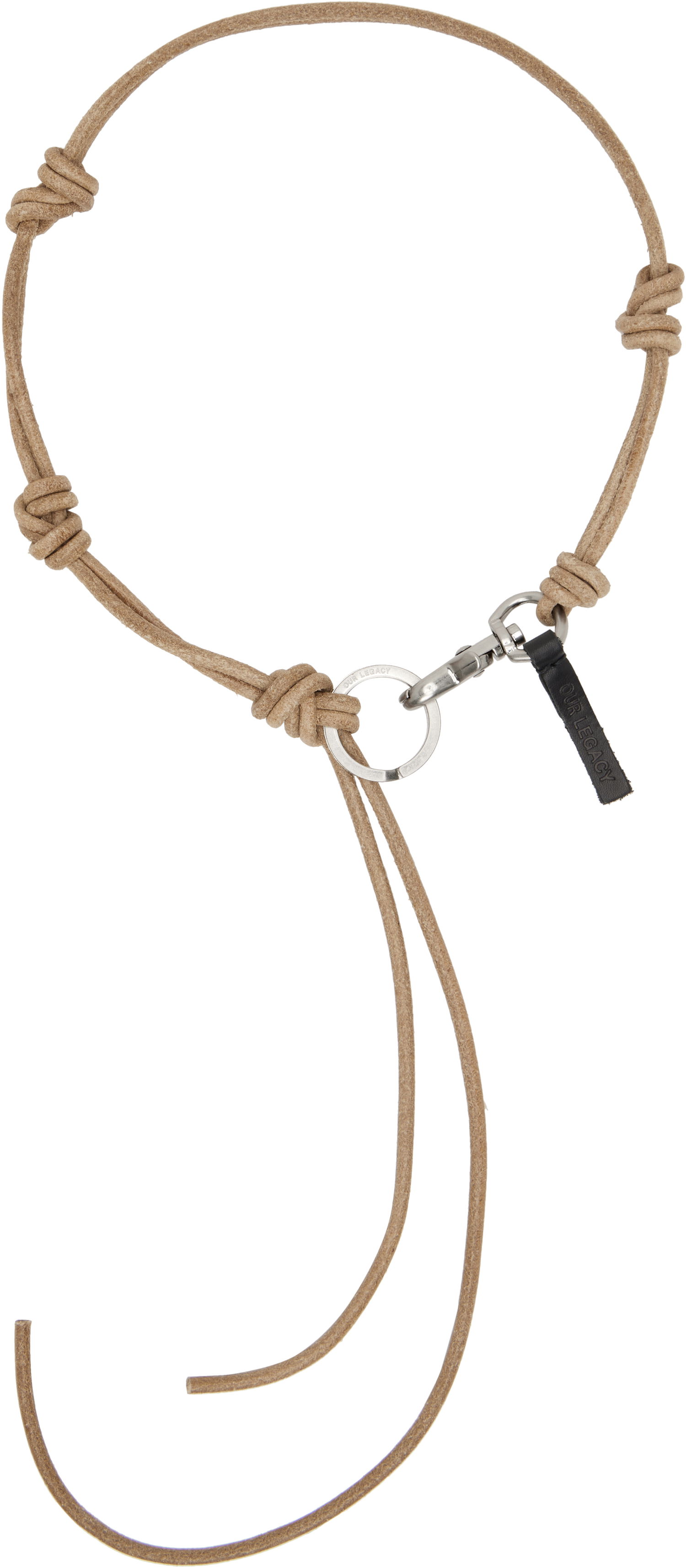 Obeski za ključe OUR LEGACY Our Legacy Udon Ladon Suede Necklace Bež | A4248ULN, 0