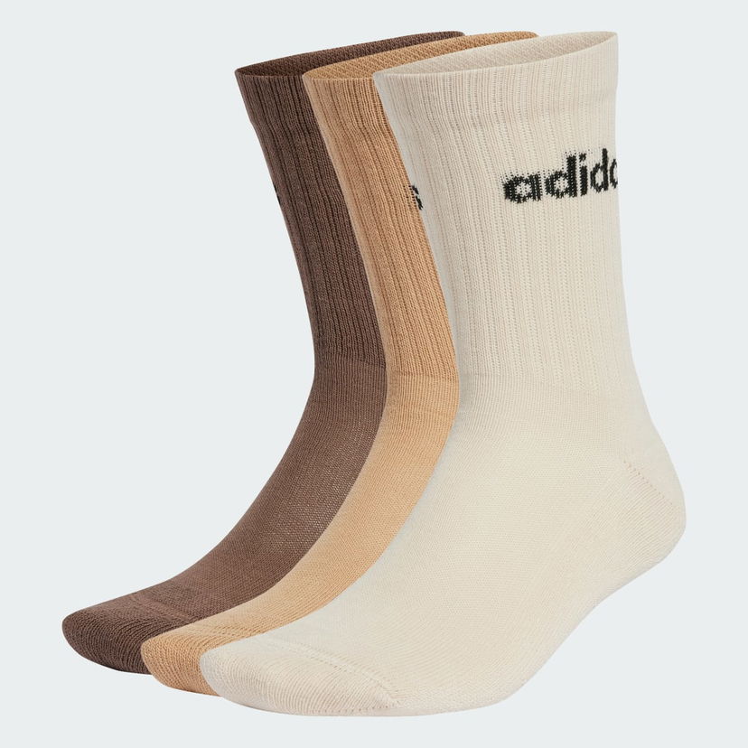 Nogavice adidas Performance Linear Crew Cushioned Socks (3 Pairs) Bež | IZ0106