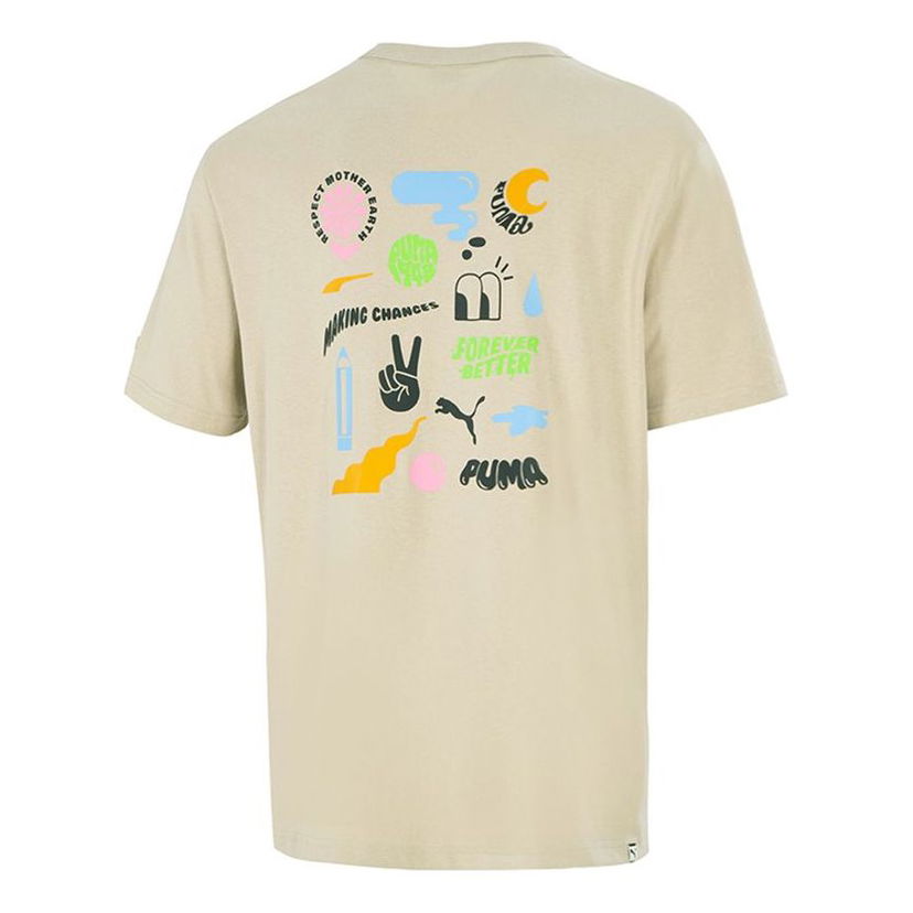 Majica Puma Casual Cartoon Print T-Shirt Bež | 533039-42