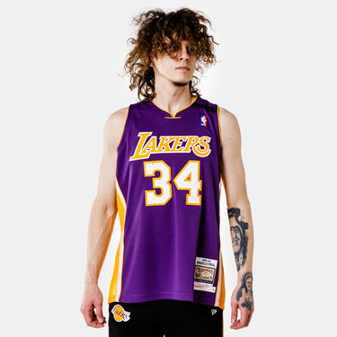 Dres Mitchell & Ness Authentic Jersey Los Angeles Lakers Shaquille O'Neill Lila | AJY4CP18186-LALPURP99SON, 0