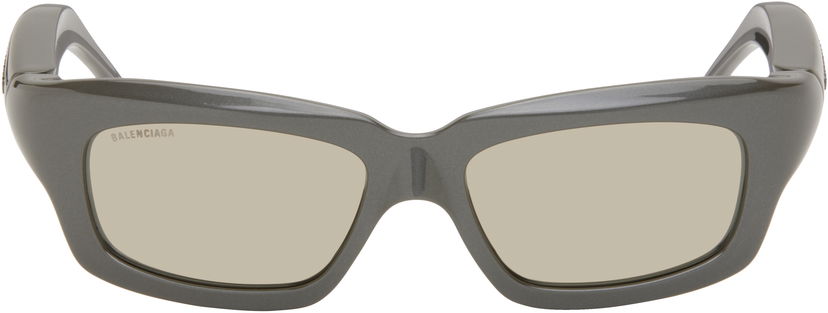 Sončna očala Balenciaga Balenciaga Rectangular Sunglasses Siva | BB0385S-003