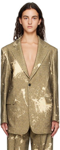 R13 Bleach-Splatter Blazer