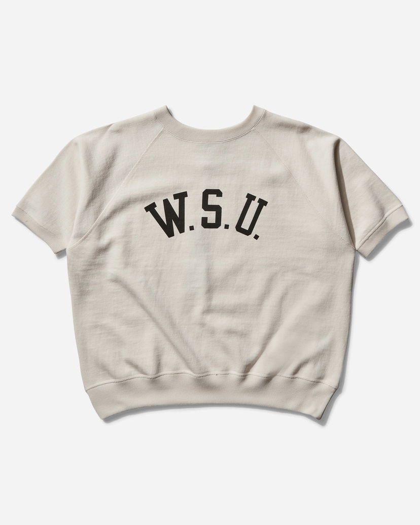 Pleteni pulover Champion Short Sleeve Crewneck Sweatshirt Bež | C3B005 X020