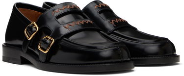 Oblačila Marni Marni Bambi 3.0 Double Buckle Loafers Črna | MOMS006002 PS679, 3