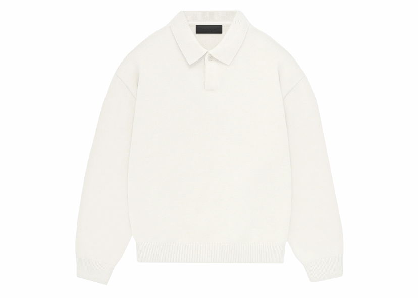 Polo majica Fear of God Knit Polo Cloud Dancer Bela | 192BT232181F