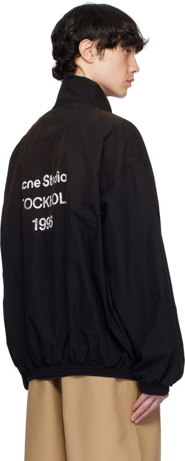 Vetrovka Acne Studios Printed Logo Zipper Jacket Črna | B90791-, 2