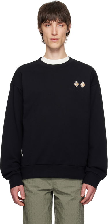 Pleteni pulover Givenchy Givenchy Cotton Sweatshirt with Patches Črna | BMJ0LC3YQQ001, 0