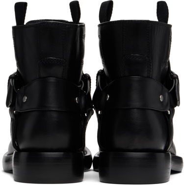 Oblačila Burberry Burberry Leather Cobble Boots Črna | 8101287, 1