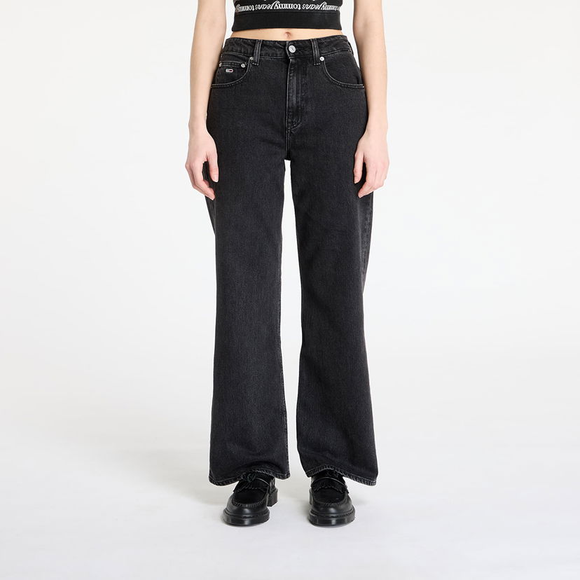 Kavbojke Tommy Hilfiger Tommy Jeans Mia Mid Rise Relaxed Straight Jeans W27/L30 Črna | DW0DW20455 1BY