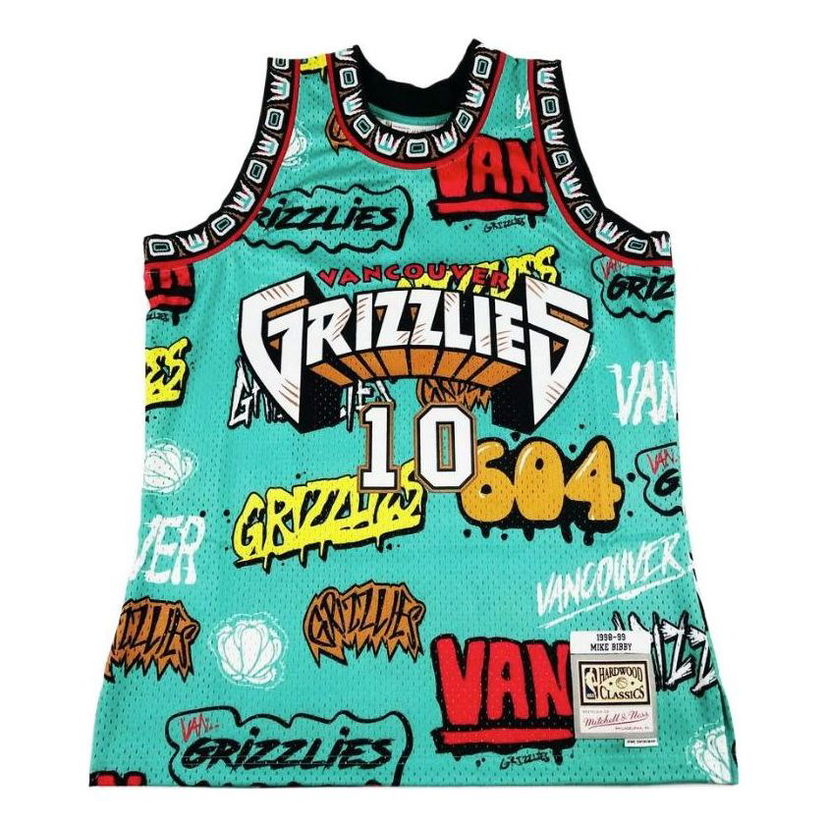 Dres Mitchell & Ness Mike Bibby Vancouver Grizzlies Swingman Jersey Turkizna | TFSM4768-VGR98MBITEAL
