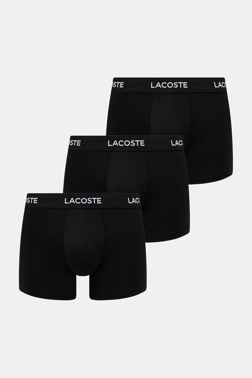 Boksarice Lacoste Boxer Briefs 3-pack Črna | 5H2394