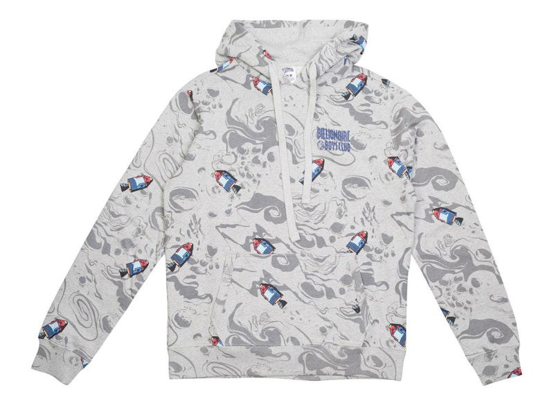 Pulover BILLIONAIRE BOYS CLUB Billionaire Boys Club Moonwaves Hoodie Siva | 8917306HGR