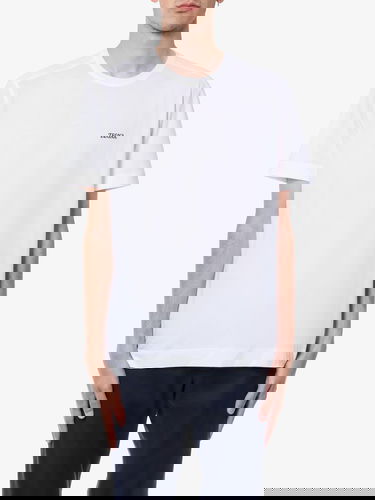 Majica ZEGNA Men's White Crew Neck T-Shirt Bela | E7360A5B760N00, 2