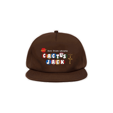 Kapa Cactus Jack by Travis Scott McDonald's x Live From Utopia Hat Rjava | CJMD HH133 BROW, 0