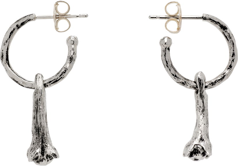 Uhani LEMAIRE Lemaire Silver Clove Drop Earrings Kovinski | JW0131 LO036