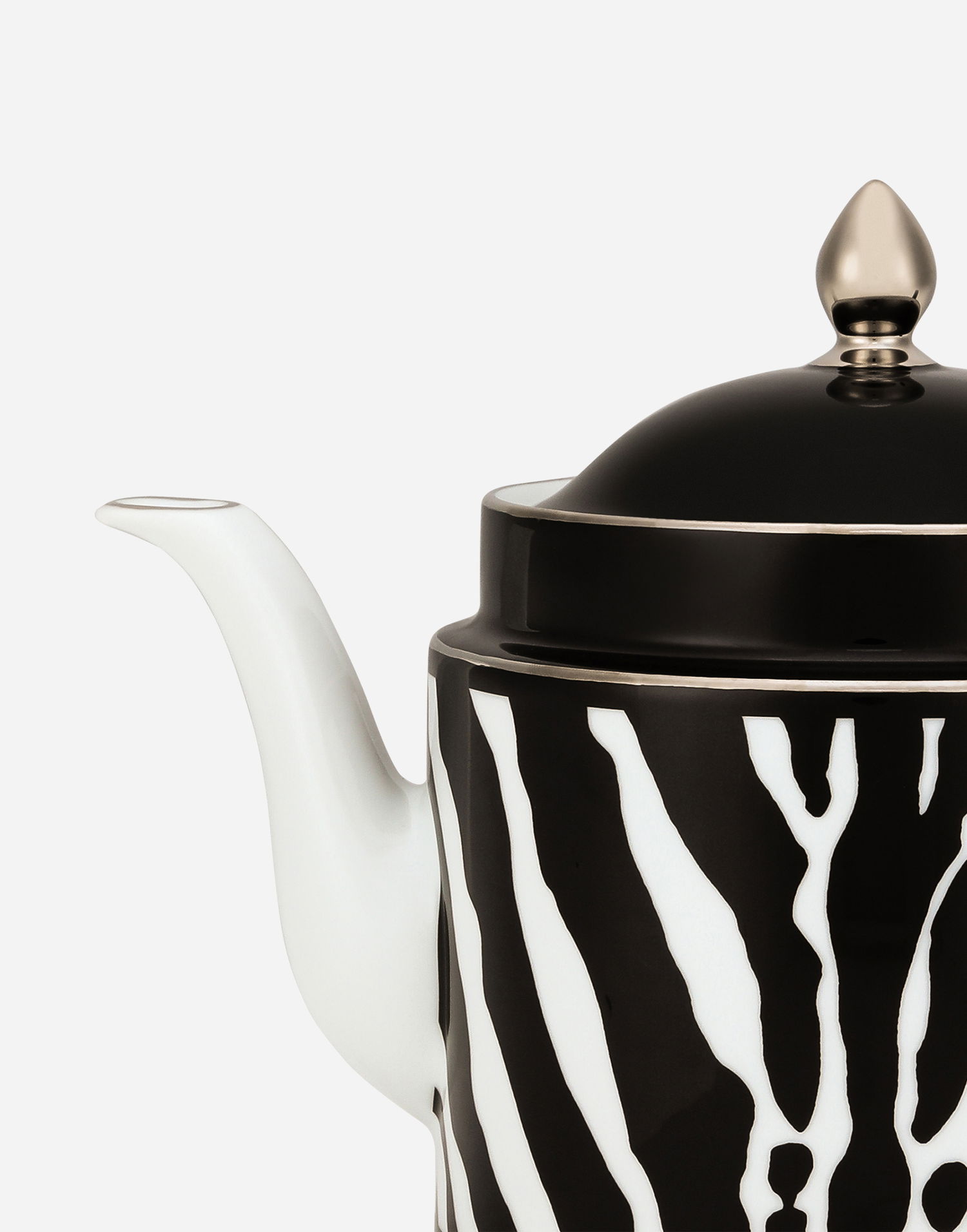 Home decor Dolce & Gabbana Zebra Print Porcelain Teapot Črna | TC0127TCA39UZ003, 1
