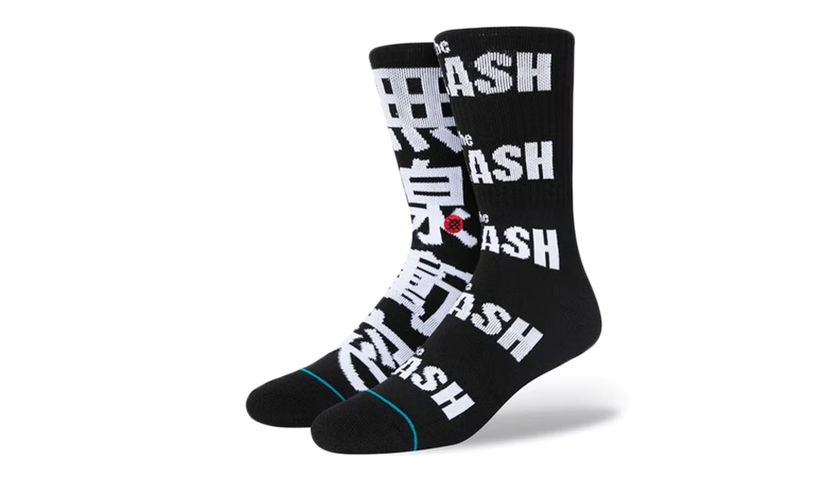 Nogavice Stance The Clash Radio Crew Socks Črna | A556D21RAD-BLK