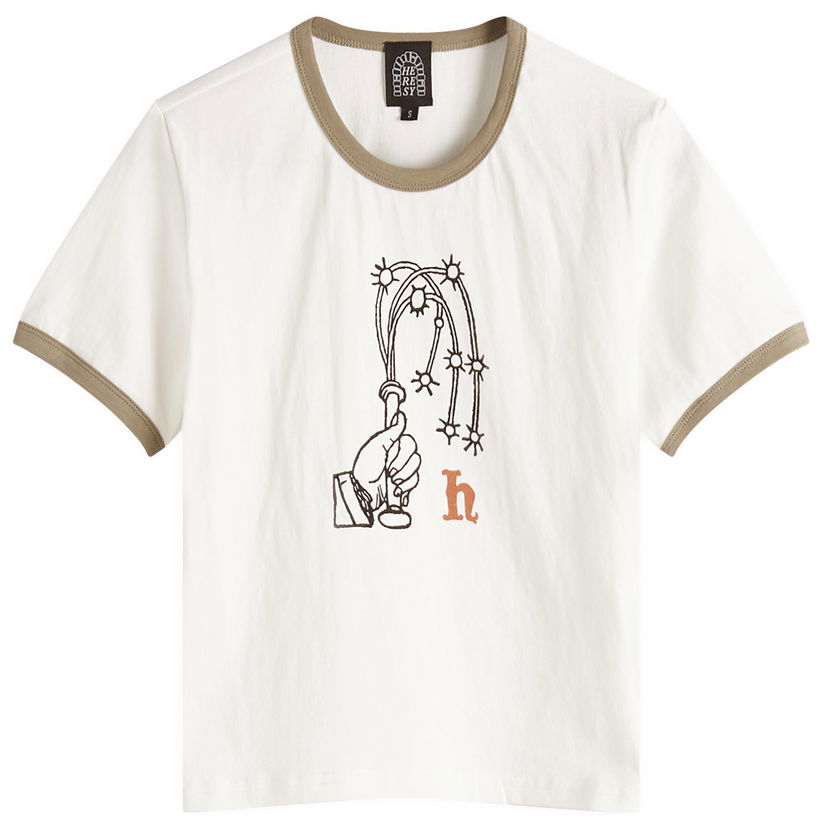 Krop-top Heresy Heresy Women's Lash T-Shirt Bela | HSS25-T13E-ECR