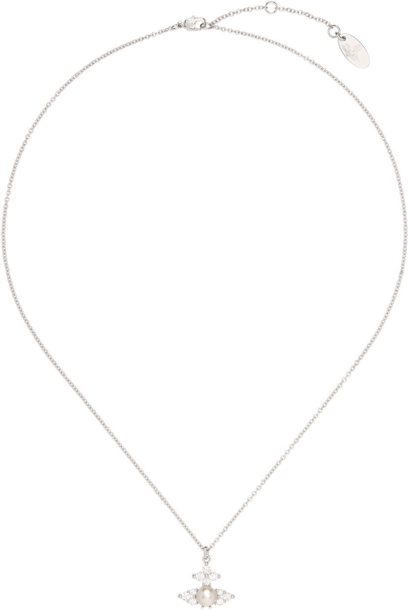 Ogrlica Vivienne Westwood Pendant Necklace With Crystals Kovinski | 630203EP-02P373-