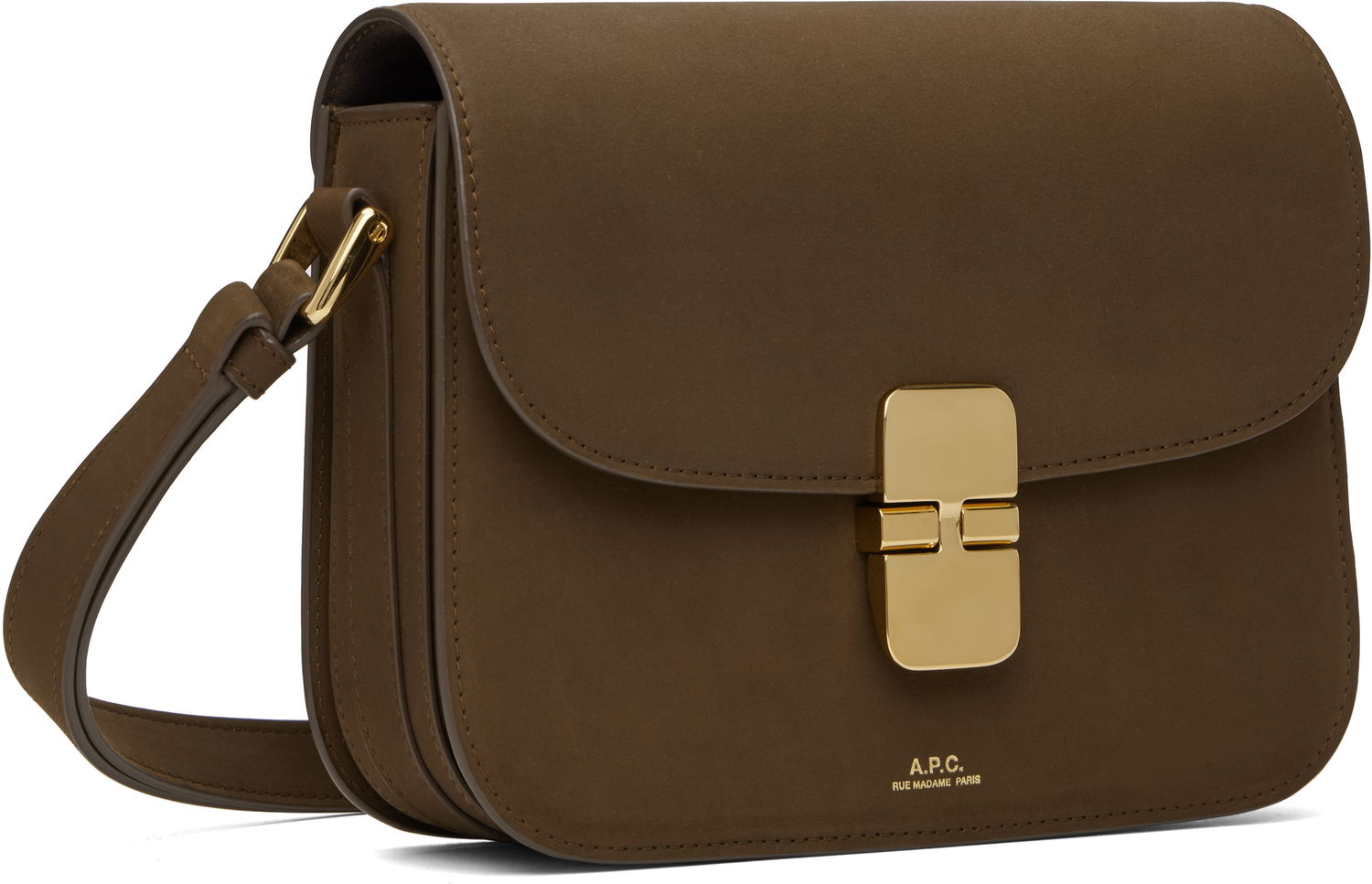 Torba za čez ramo A.P.C. A.P.C. Grace Small Shoulder Bag Rjava | PXCAT-F61413, 1