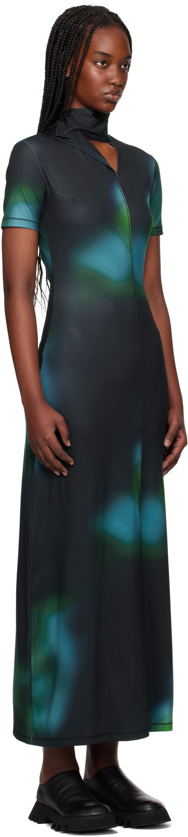 Obleke Y-3 Y-3 Fitted Maxi Dress Zelena | JD5819, 1