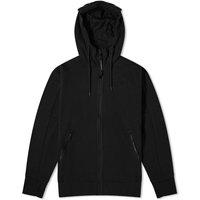 Pulover C.P. Company Diagonal Raised Fleece Goggle Zipped Hoodie Črna | CMSS082A-005086W-999, 1