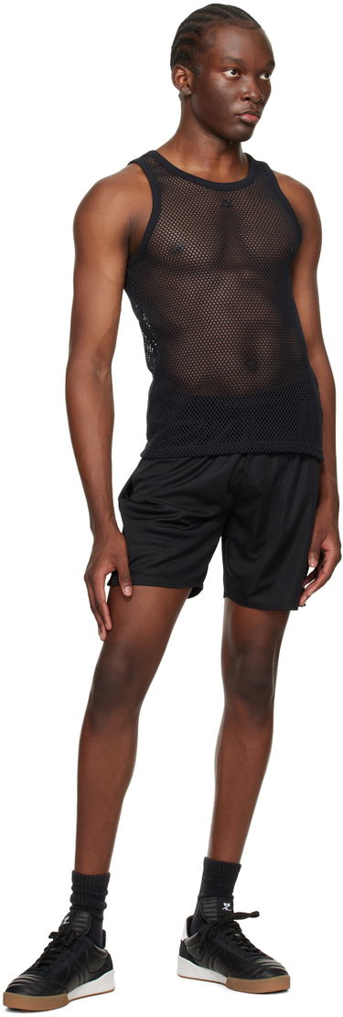 Majica brez rokavov Courrèges Courrèges Mesh Tank Top Črna | 124JDE011JS0119, 3