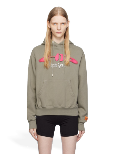 Pulover HERON PRESTON 'HP Sports Systems' Hoodie Siva | HWBB024F23JER0070932