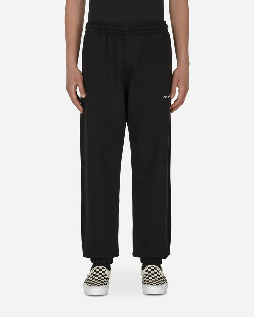 Trenirka Off-White Wave Outline Diag Slim Sweatpants Black Črna | OMCH029F22FLE008 1001