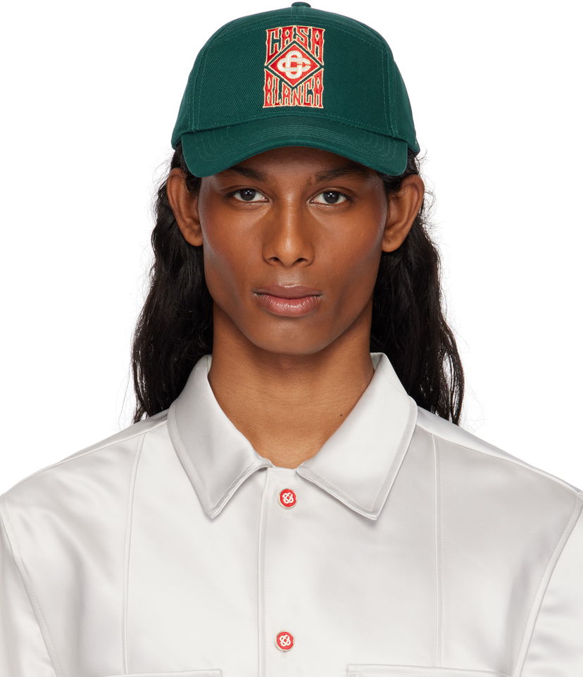Kapa Casablanca Casablanca Gothic Logo Baseball Cap Zelena | AS25-HAT-008-02