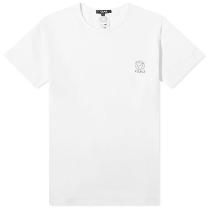 Majica Versace Men's Medusa Lounge Tee Optical White Bela | AUU01005-1A10011-A1001