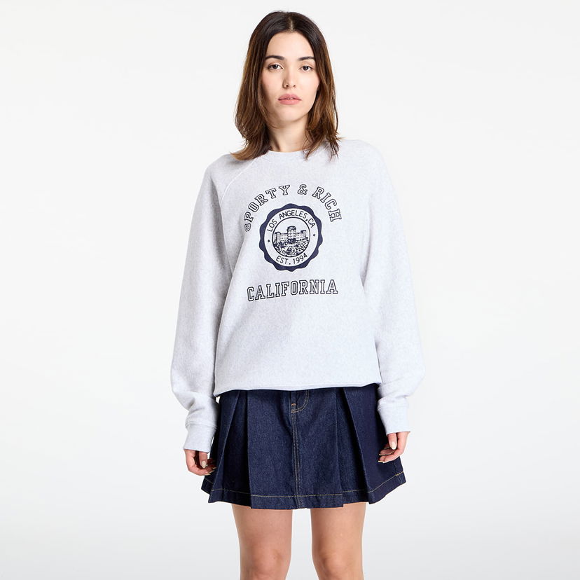 Pulover Sporty & Rich Sporty & Rich California Emblem Soft Crewneck Sweatshirt Siva | ST082625508GY03