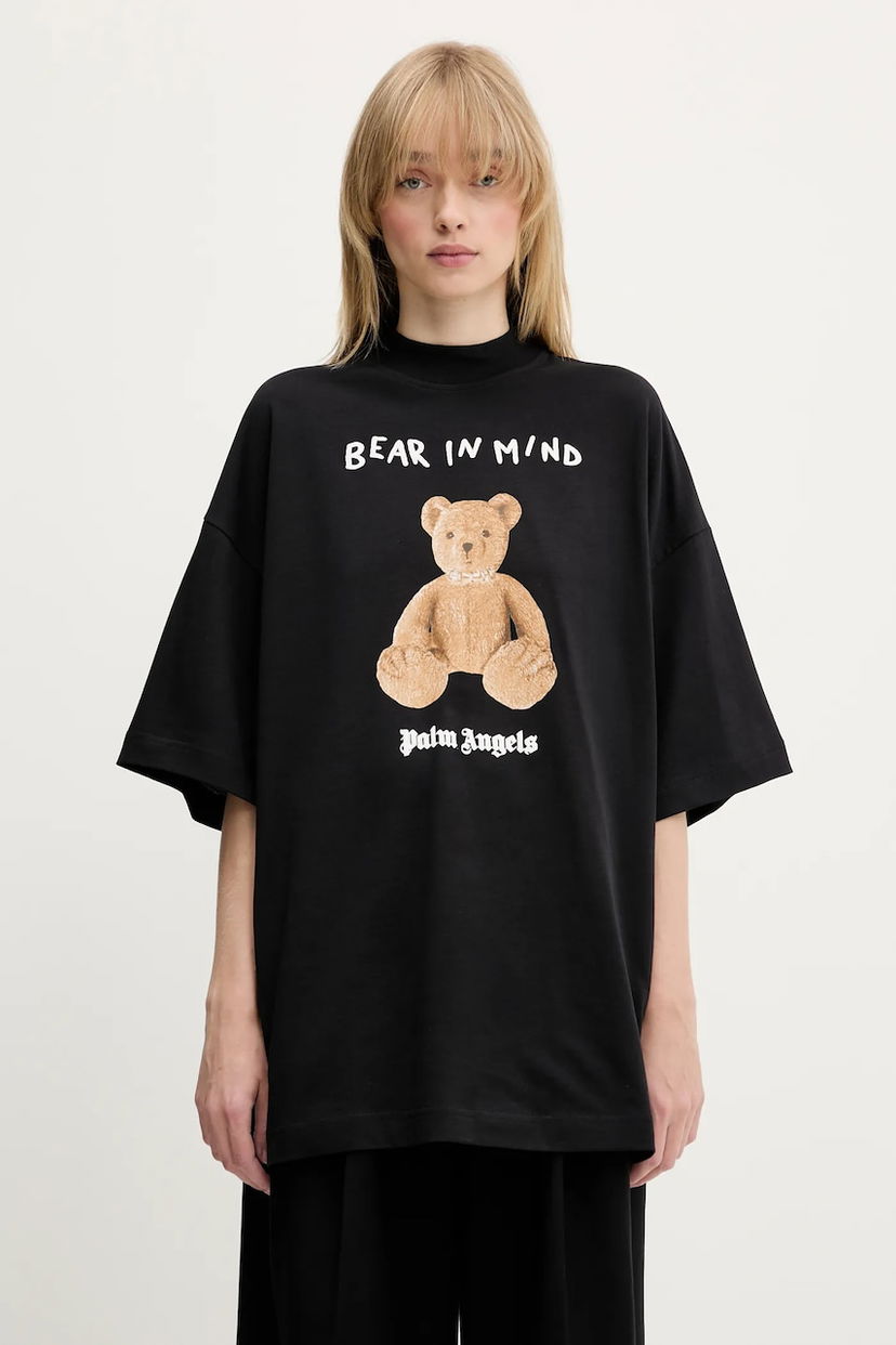 Majica Palm Angels Palm Angels B Bear In Mind Loose T-Shirt Črna | PWAA017S25JER0051060