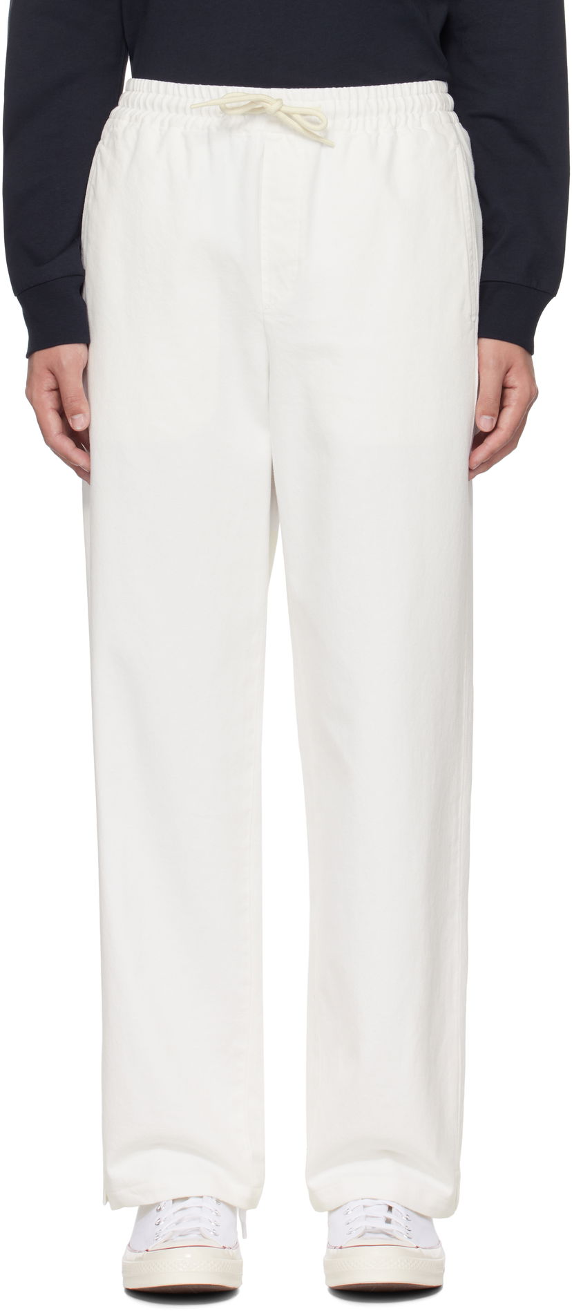 Hlače A.P.C. Vincent Off-White Casual Trousers Bela | COGZV-H08418