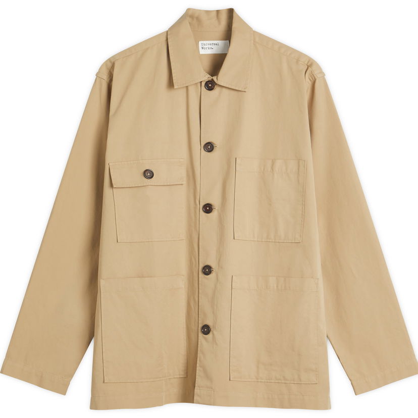 Srajce Universal Works Universal Works Military Shirting Dockside Overshirt, Size Large Bež | P32051-SND