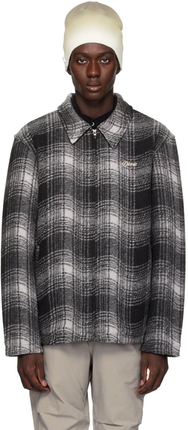 Jakna Dime Wave Plaid Jacket Siva | DIMEHO233CHA