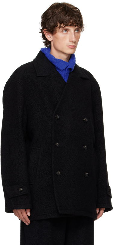 Trenčkot ADER ERROR Double-Breasted Peacoat Črna | BN01FWCT0301BK, 1