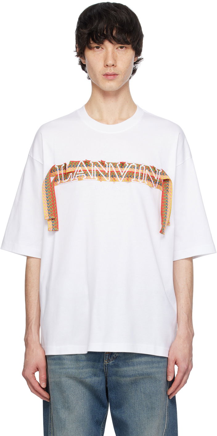 Majica LANVIN Curb Lace T-Shirt Bela | RM-TS0026-J198-P24