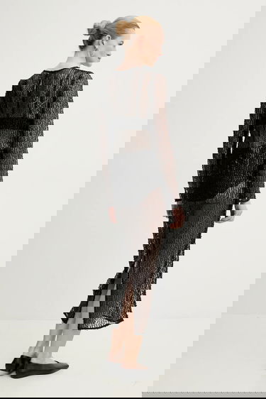 Obleke Samsoe Samsoe Samsoe Samsoe Samadda Maxi Dress Črna | F25100085, 2