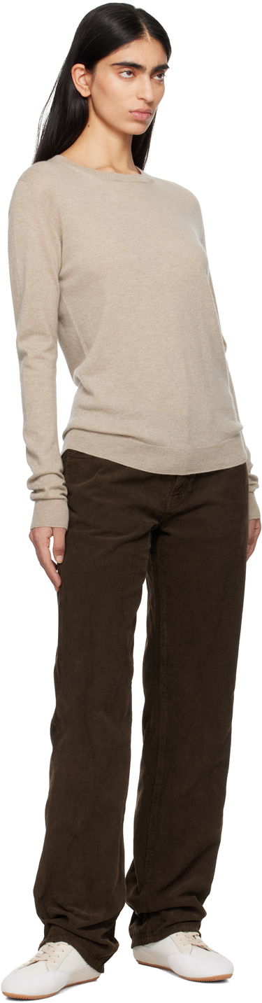 Pleteni pulover The Row The Row Jazor Cashmere Sweater Bež | 8795-Y751, 3