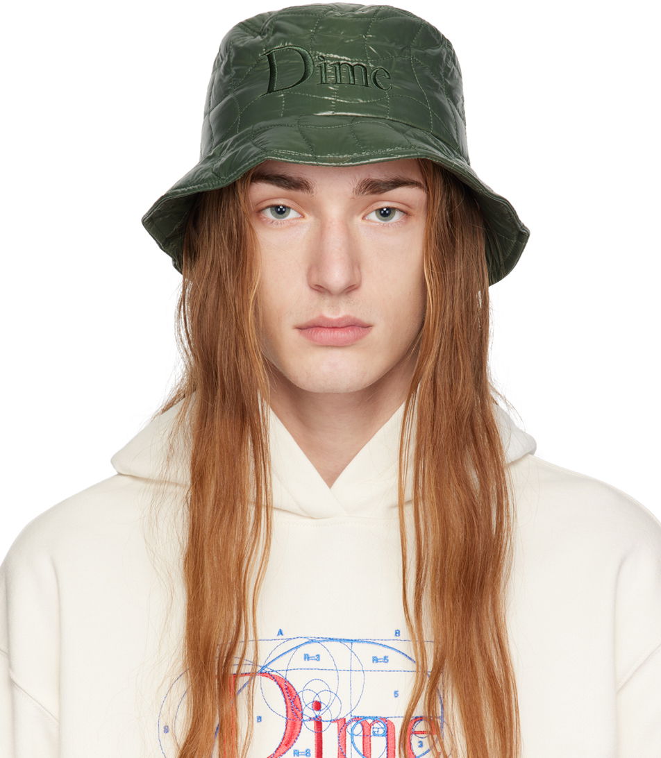 Klobuk Dime Quilted Outline Bucket Hat Zelena | DIME23D2F39ARM, 0