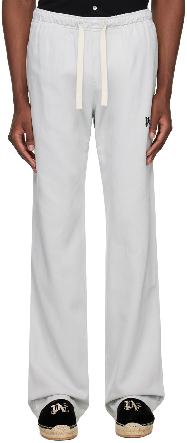 Trenirka Palm Angels Monogram Travel Sweatpants Siva | PMCA141R24FAB0010510